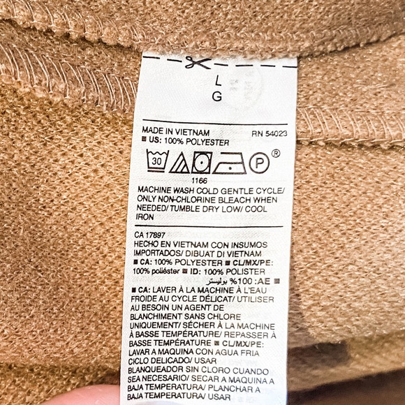 Old Navy Soft-brushed Coat Camel NWT - Picture 4 of 6